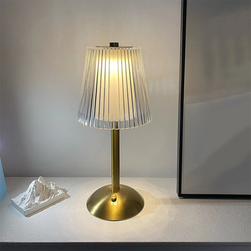 Luxury Minimalist Crystal Table Lamp with 3-Level Dimming