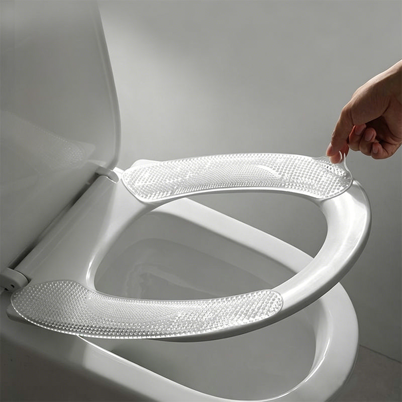 Soft Silicone Toilet Seat Cushion with Massage Dots – Reusable & Comfortable