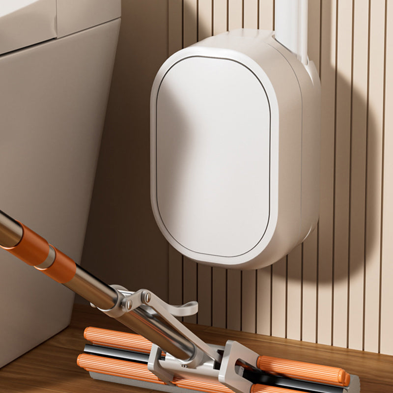 Toilet Brush Set with Disposable Heads and Built-in Cleaner