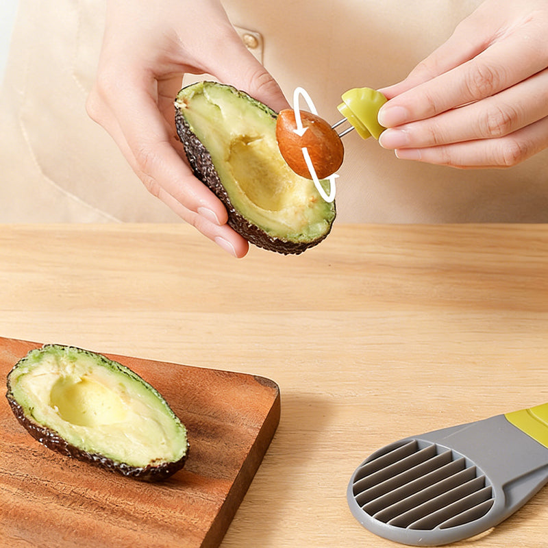 3-in-1 Avocado Tool – Cutter, Pitter & Slicer