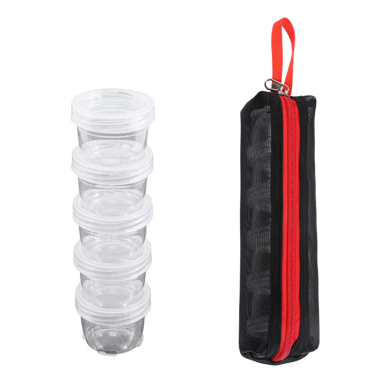 Portable Camping Spice Bottle Set with Mesh Bag