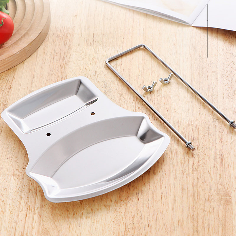 Stainless Steel Pot Lid & Utensil Holder with Drip Tray