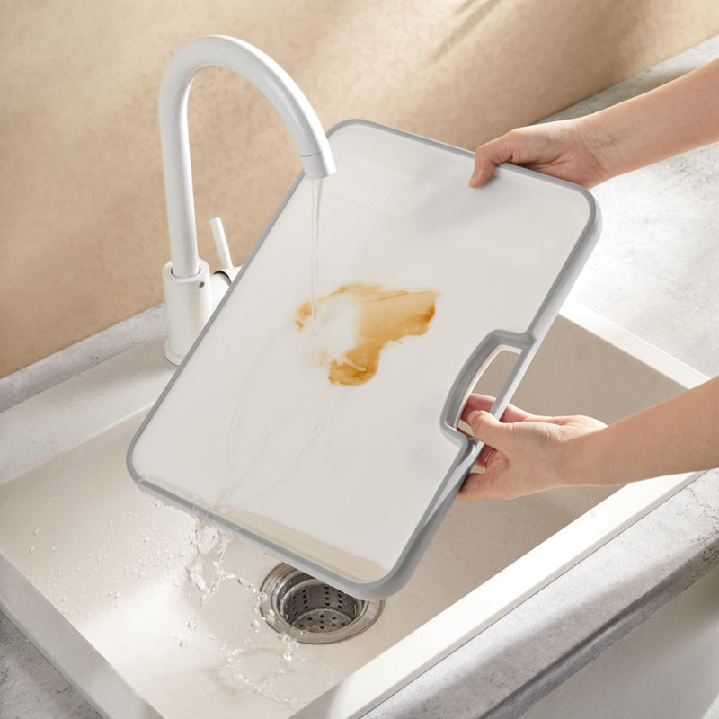 Double-Sided Non-Slip Cutting Board with Sloped Juice Groove
