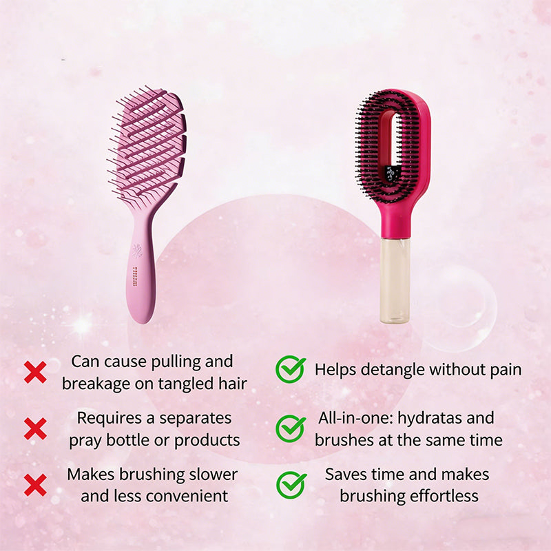 2-in-1 Mist Spray Hair Brush