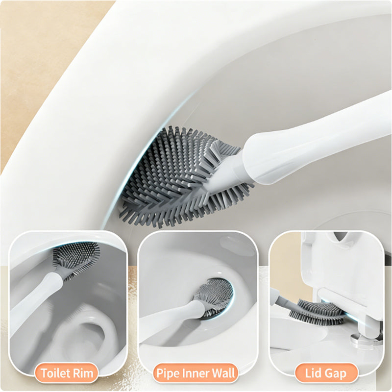 Magnetic Wall-Mounted Toilet Brush – Odor-Free, Easy Clean