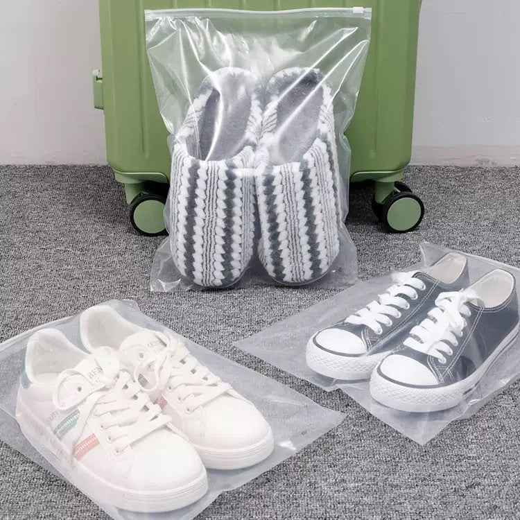 Clear Waterproof Shoe Bag with Zipper – Travel Shoe Storage, Dustproof & Moisture-Resistant