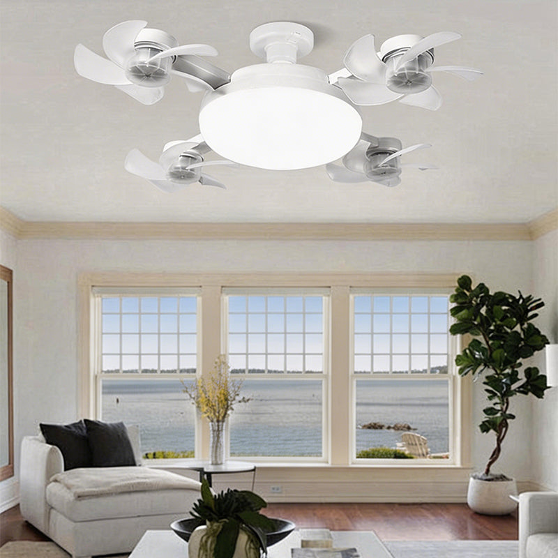 Smart 2-in-1 Ceiling Fan Light with Remote & Foldable Design