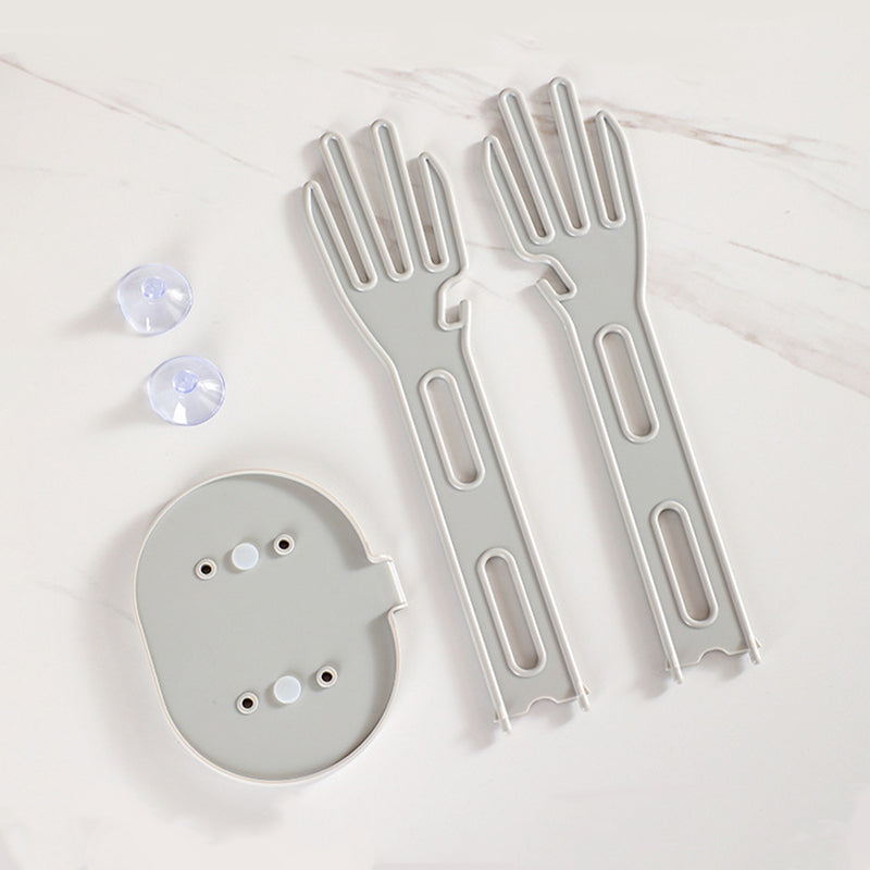 Multifunctional Detachable Glove Draining Rack with Suction Cup