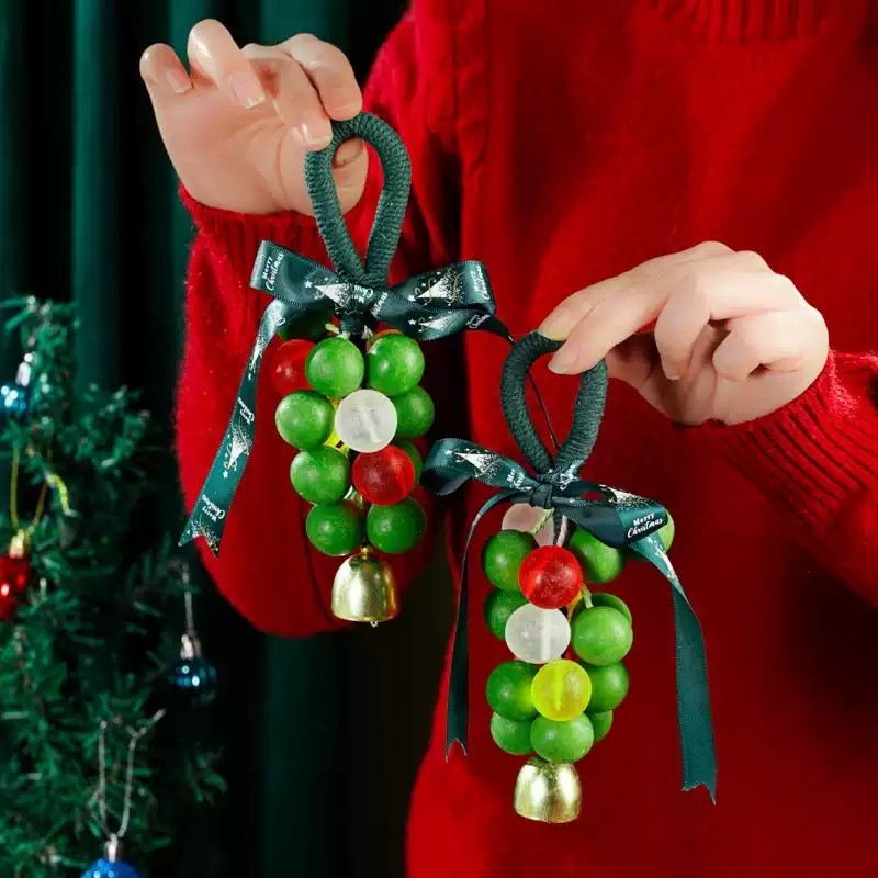 Christmas Tree Grape Essential Oil Soap | Handmade Hanging Soap