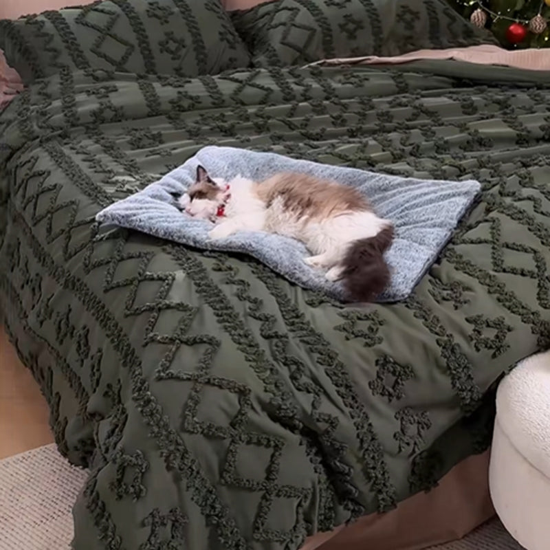 Soft Natural Pet Mat – Washable Cushion Pad for Small & Large Pets