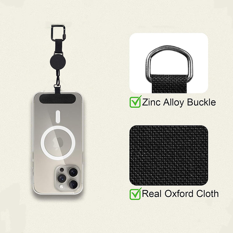 Portable Retractable Phone Lanyard with Anti-Theft Design