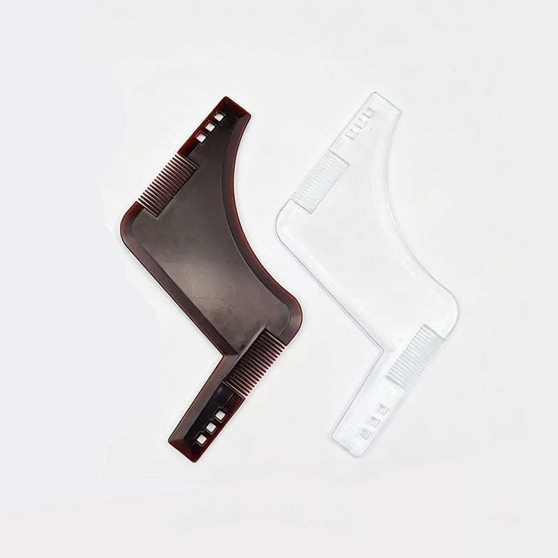 Professional Beard Shaping Template Comb with Dual-Sided Teeth