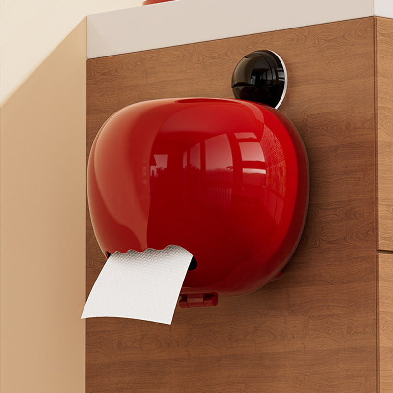 No-Drill Apple Suction Cup Tissue Holder with Aromatherapy