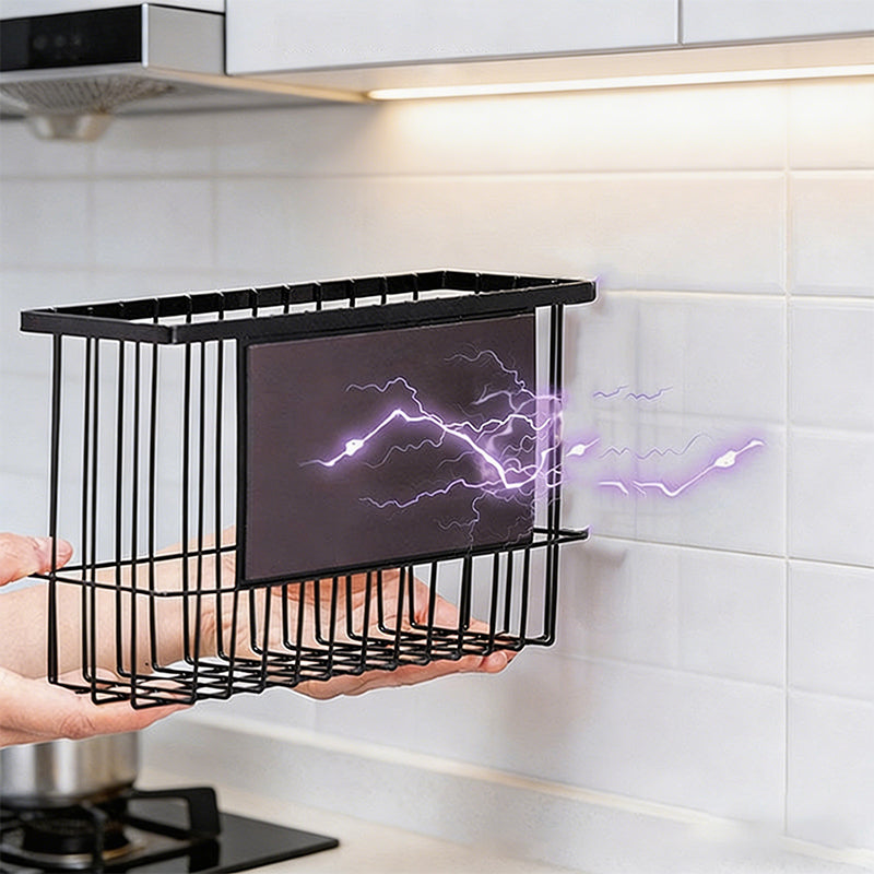 Magnetic Fridge Storage Rack with Strong Full-Back Magnet