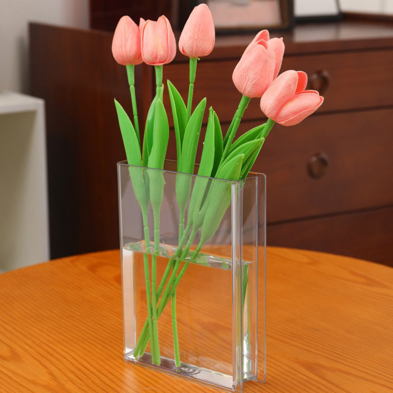 Book-Shaped Acrylic Flower Vase
