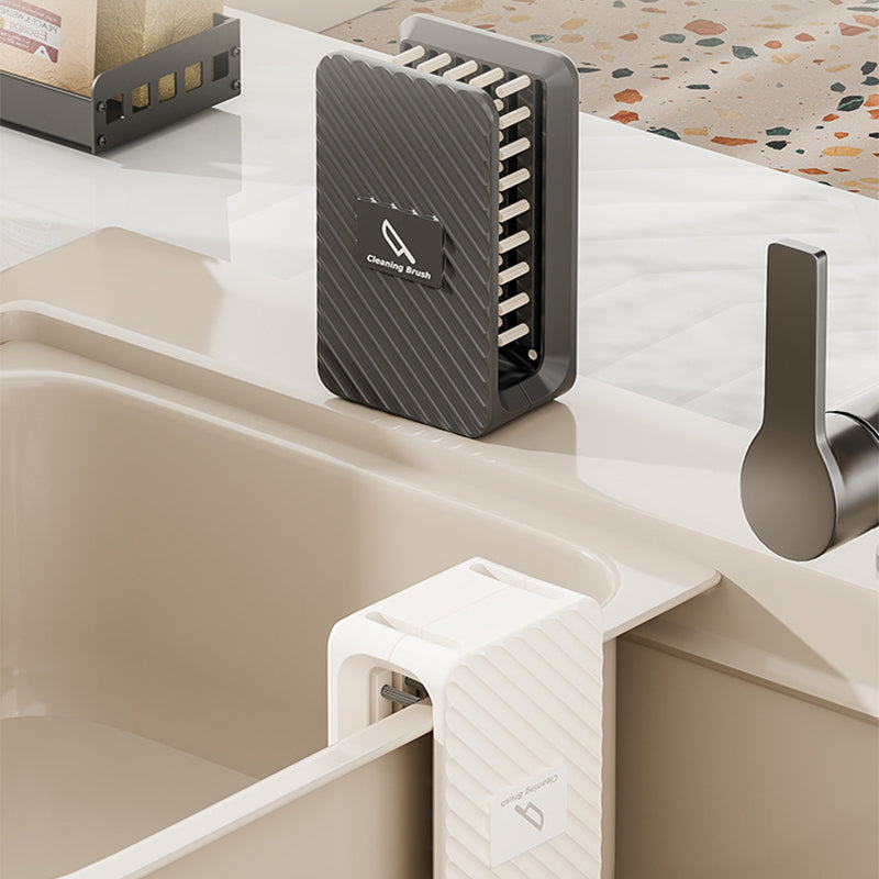 No-Drill Wall-Mounted Knife Cleaning Brush