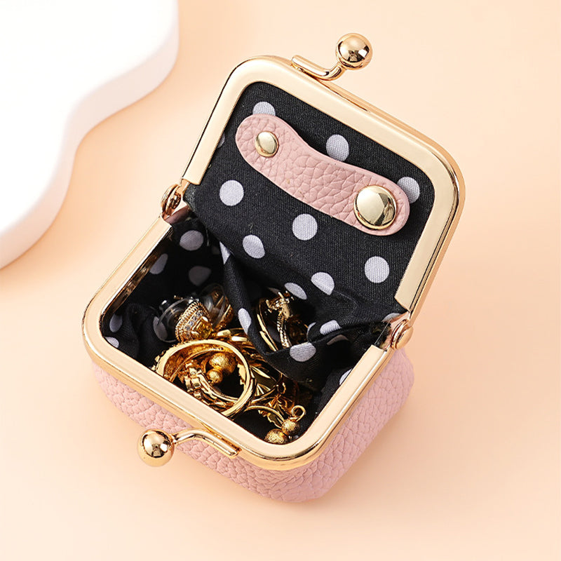Mini Leather Jewelry Pouch