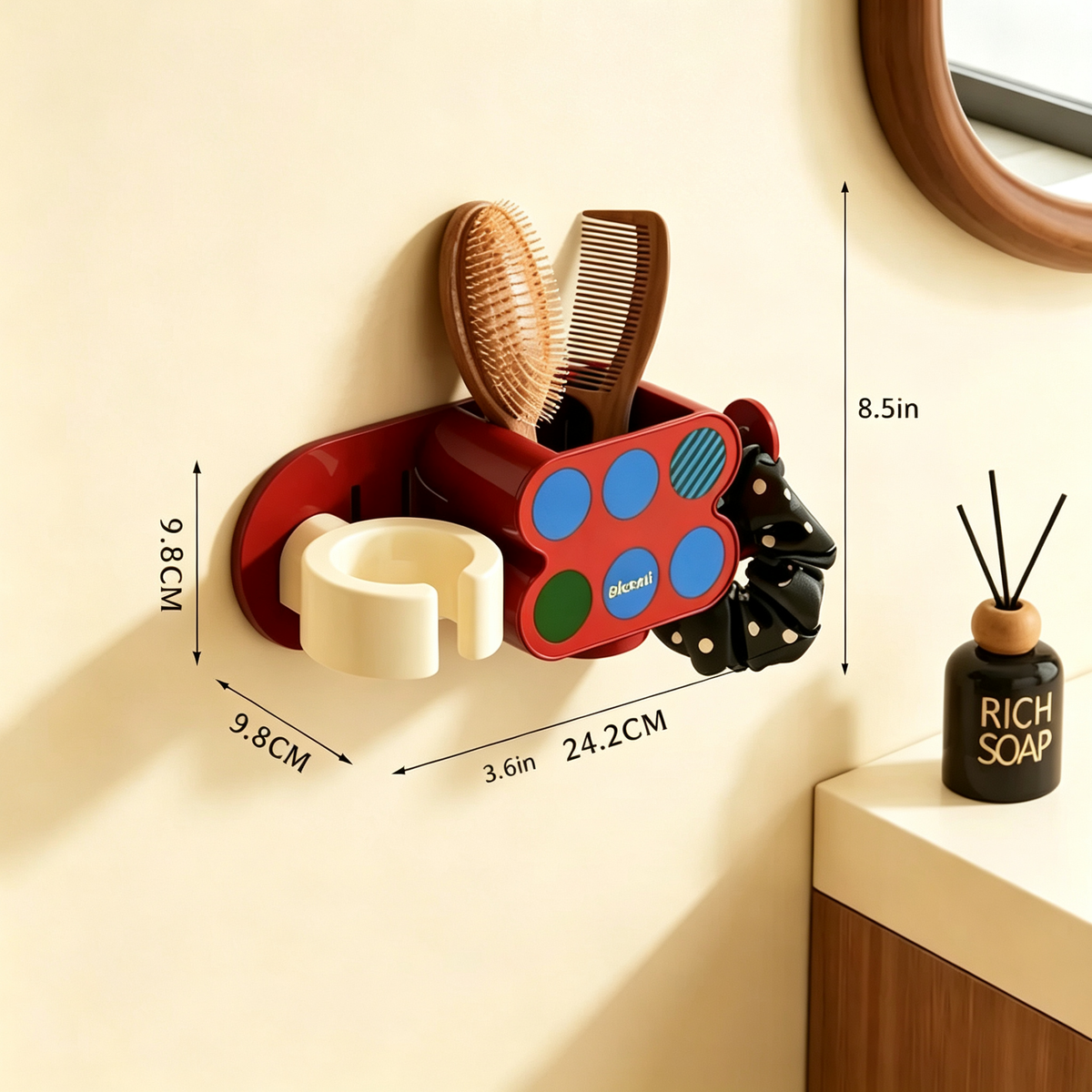 Hair Dryer Storage Rack