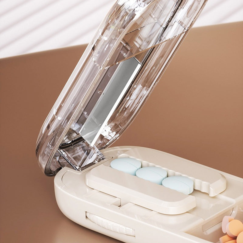 Portable Pill Cutter & Organizer