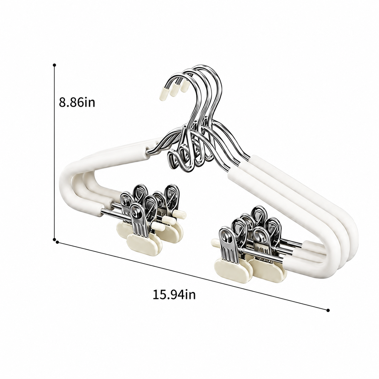 Premium All-in-One Outfit Hanger with Adjustable Clips