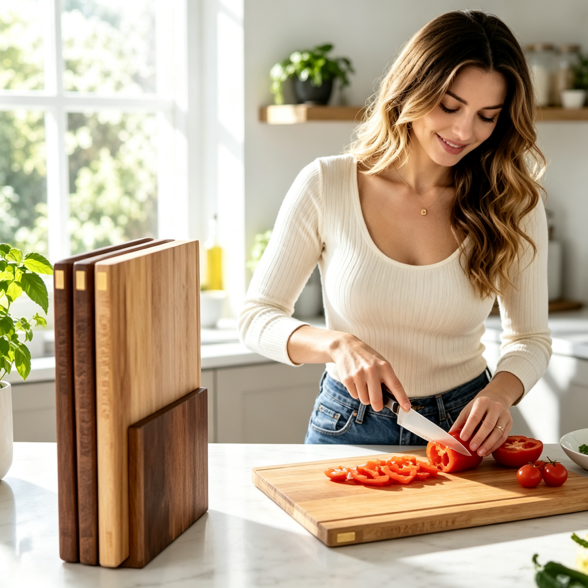 Wooden Book Cutting Board