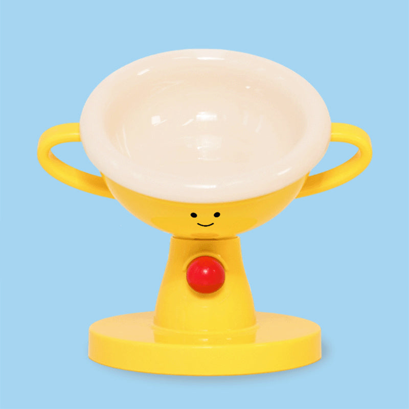 Trophy-Shaped Adjustable Pet Bowl with Neck Support