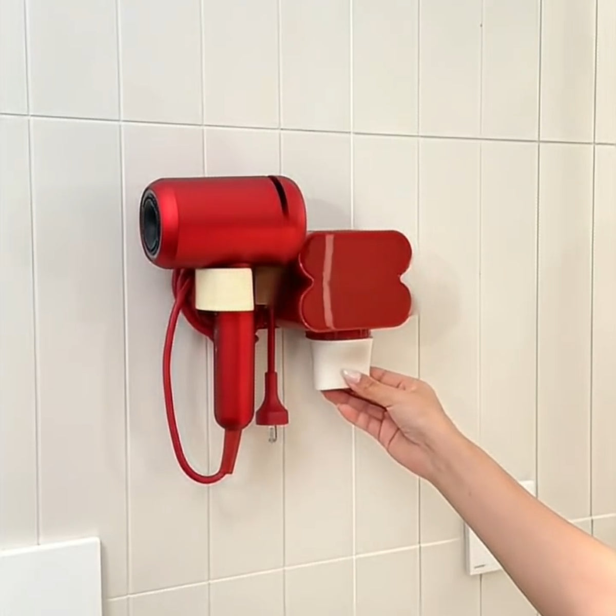 Hair Dryer Storage Rack