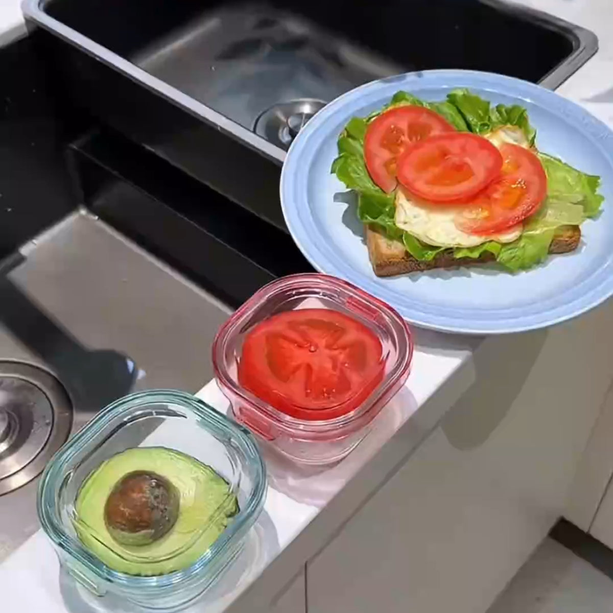 Glass Food Storage Container — 2-Piece Set
