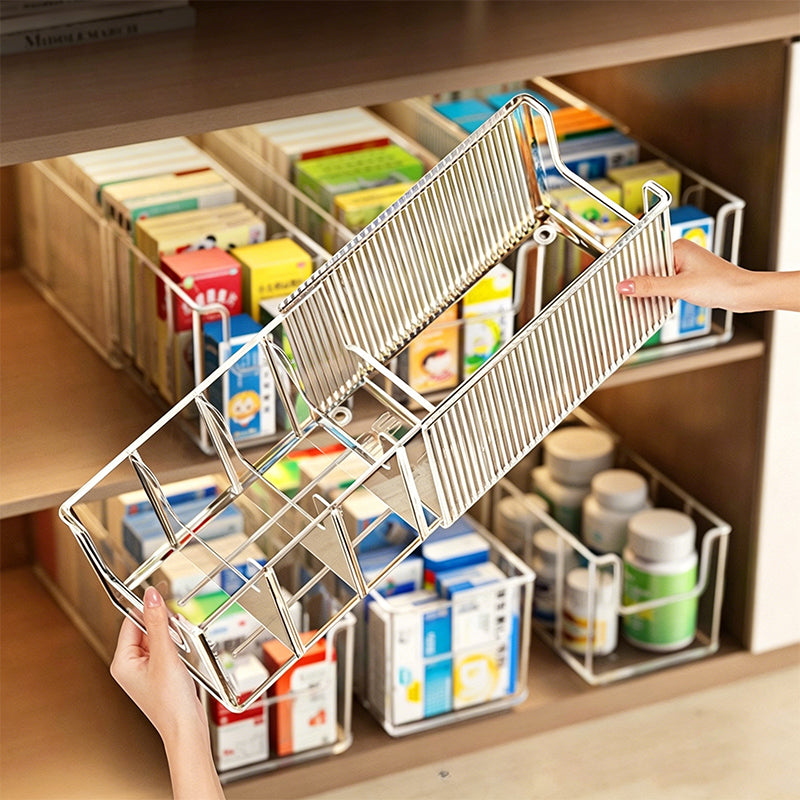 Expandable Medicine Organizer with Removable Dividers
