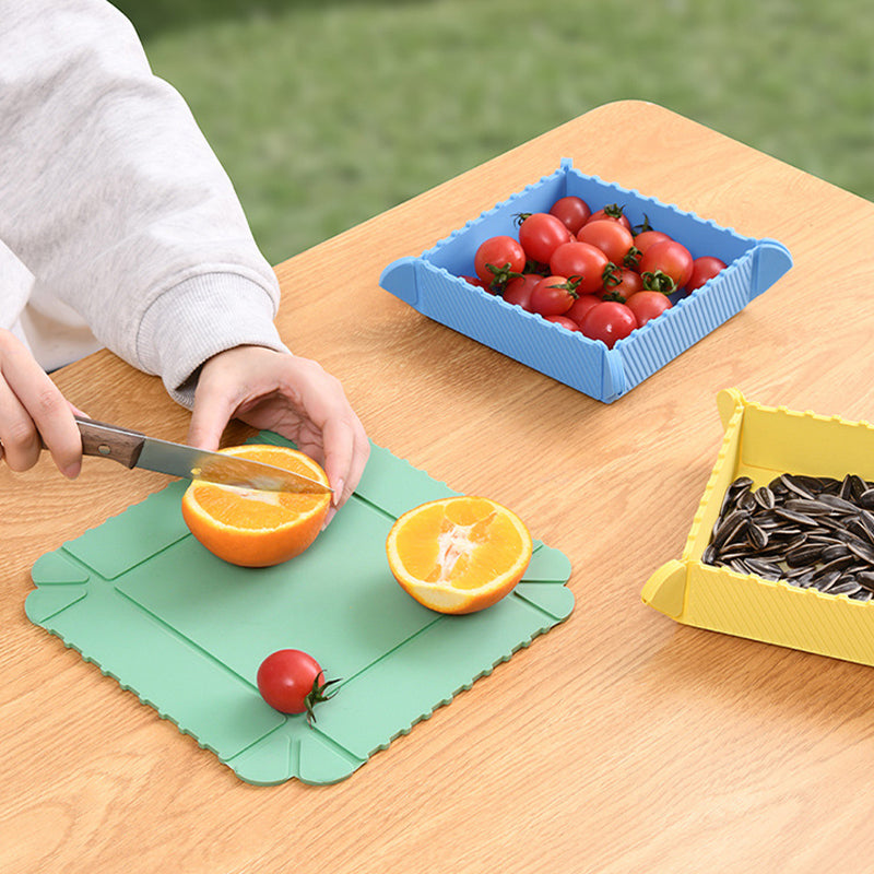 Magnetic Foldable Silicone Mat – Cutting Board, Trivet & Storage Box