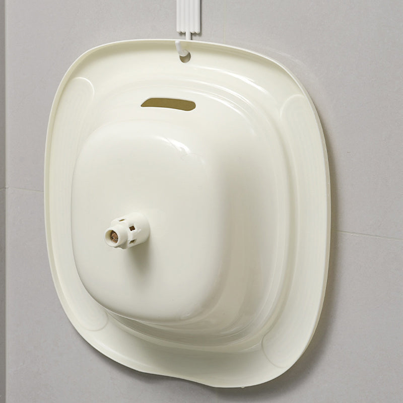 Anti-Overflow Sitz Bath with Built-in Pop-Up Drain Plug