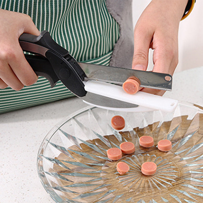 Detachable Vegetable Cutting Scissors – No Cutting Board Needed