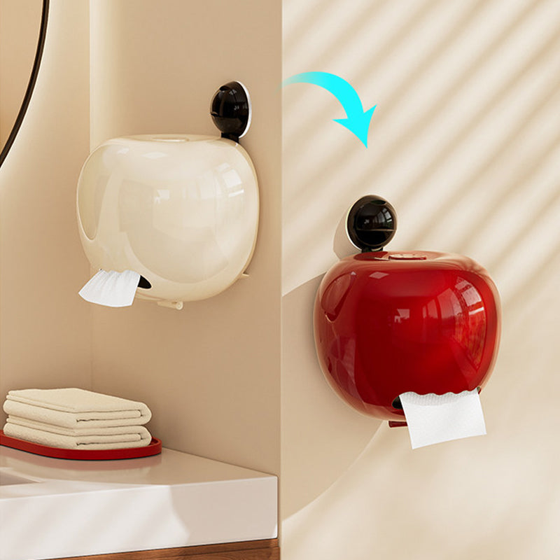 No-Drill Apple Suction Cup Tissue Holder with Aromatherapy