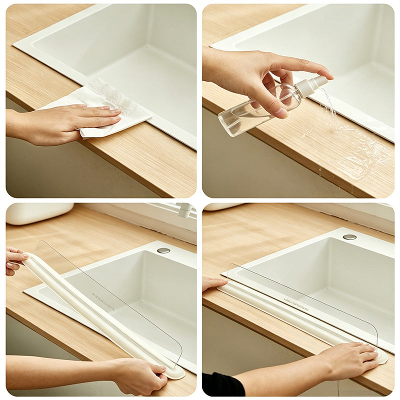 Transparent Sink Splash Guard with Strong Suction