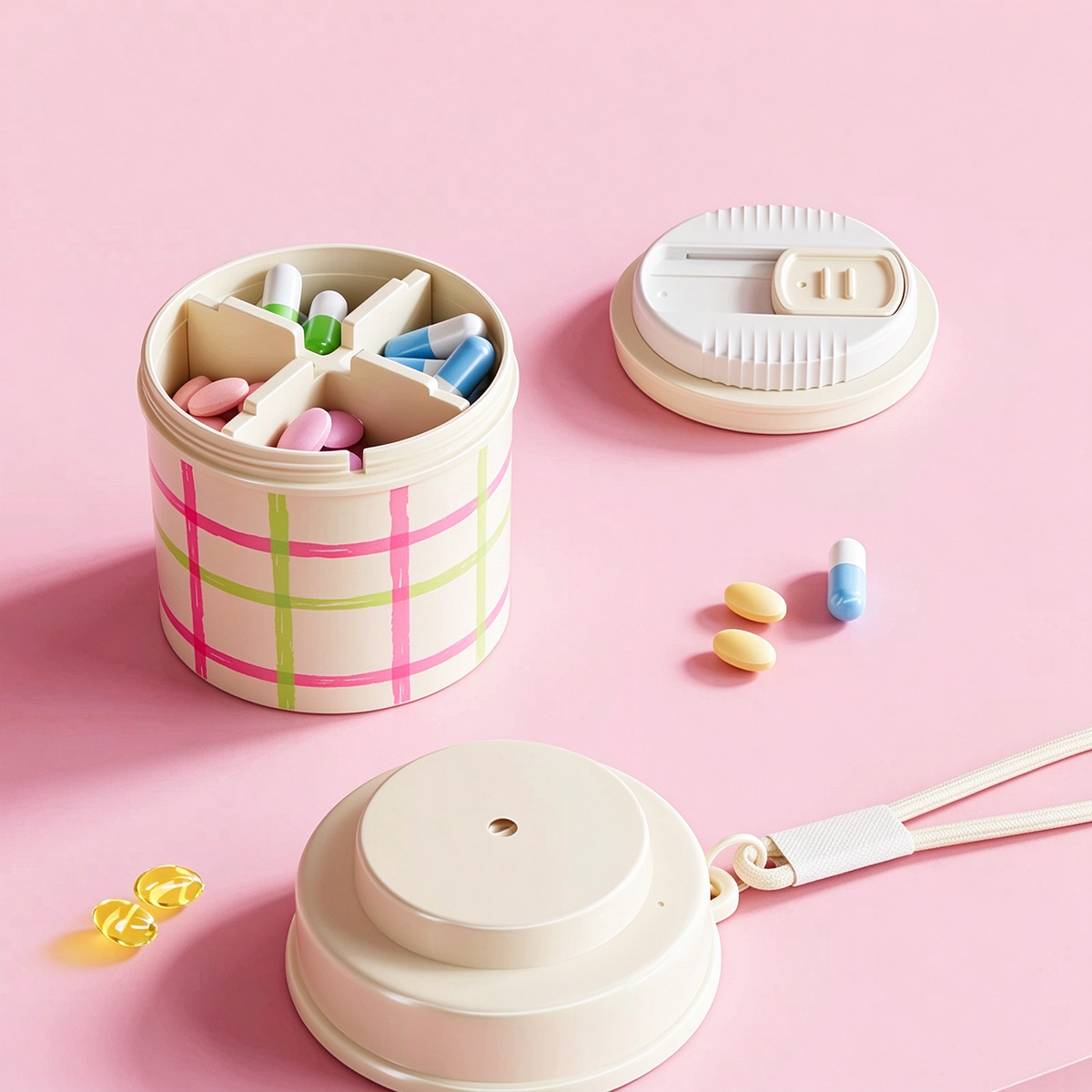 Portable Travel Pill Organizer