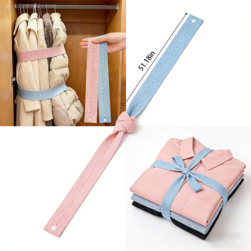 Multi-Hole Adjustable Compression Clothing Storage Straps