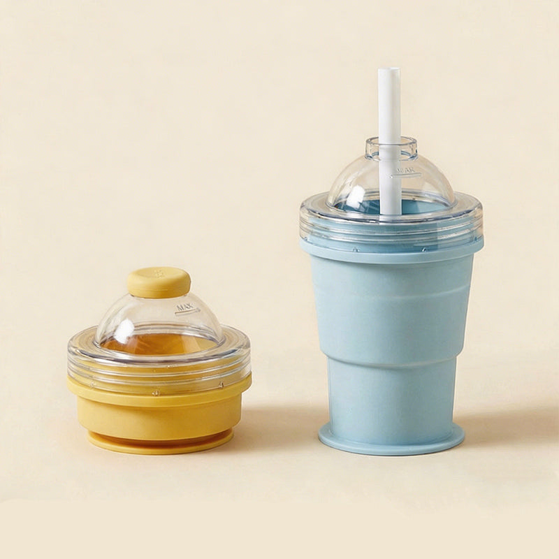 Foldable Ice Ball Cup – 2-in-1 Ice Maker & Drinking Bottle