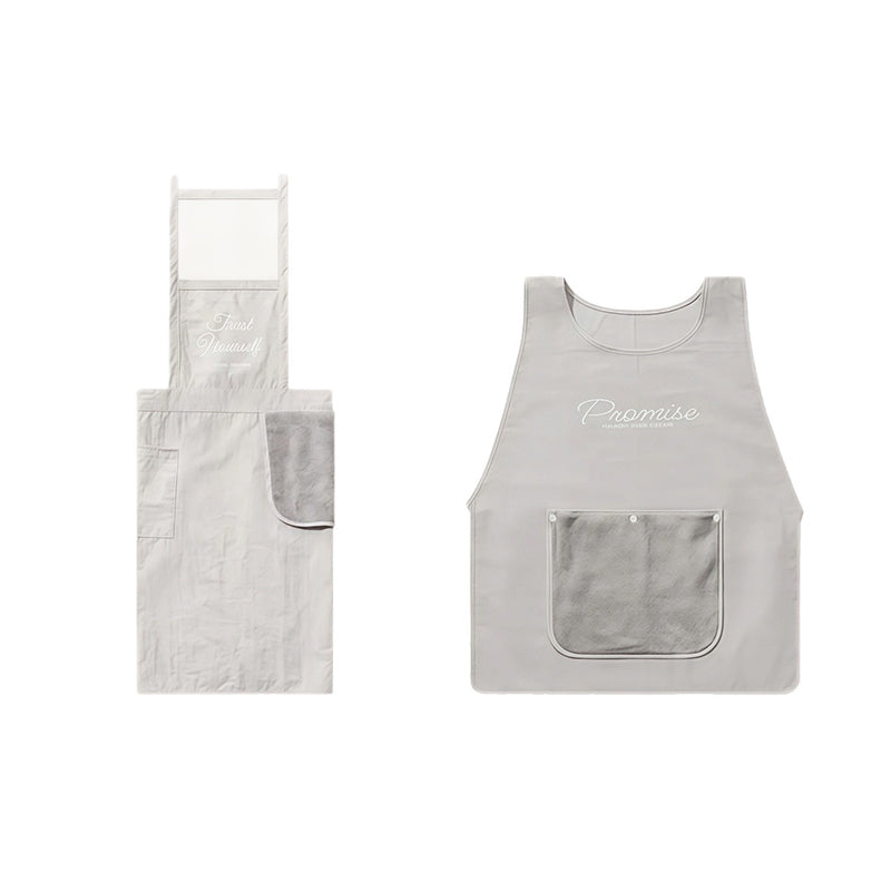 Oil-Resistant Breathable Apron Vest with Pocket & Hand Towel