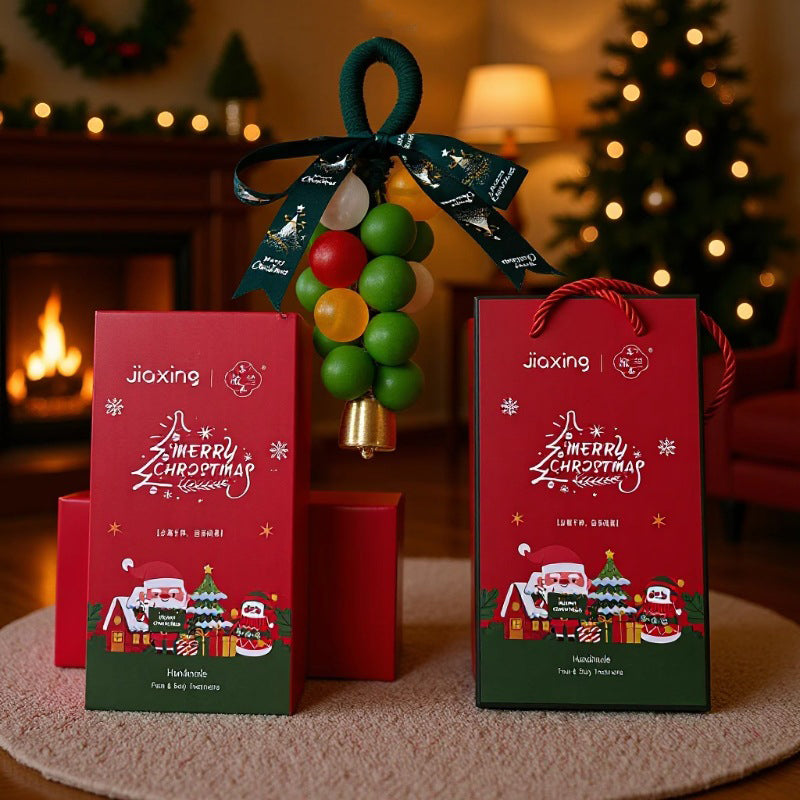 Christmas Tree Grape Essential Oil Soap | Handmade Hanging Soap