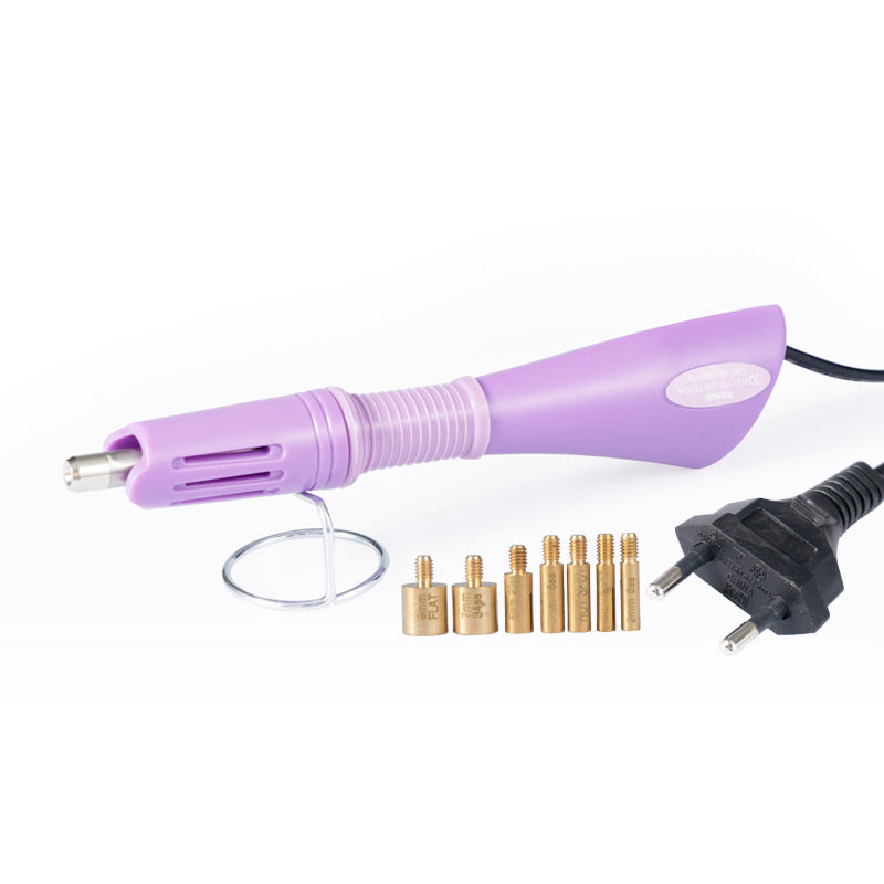 Portable DIY Rhinestone Applicator with Interchangeable Tips