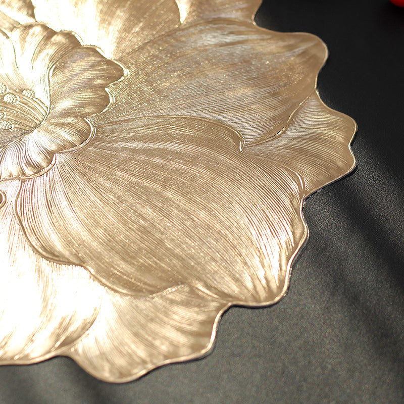 Realistic Flower Placemat – Waterproof & Heat-Resistant Table Mat