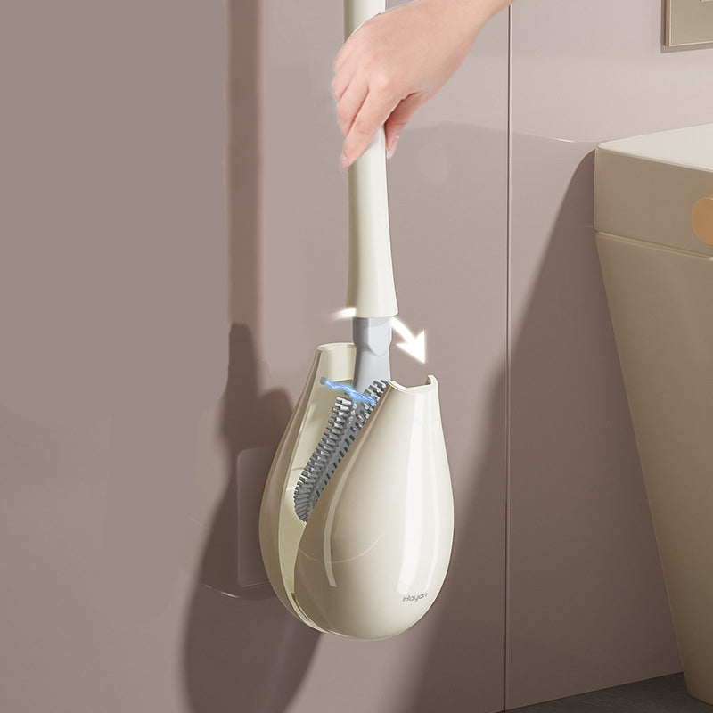 Magnetic Wall-Mounted Toilet Brush – Odor-Free, Easy Clean