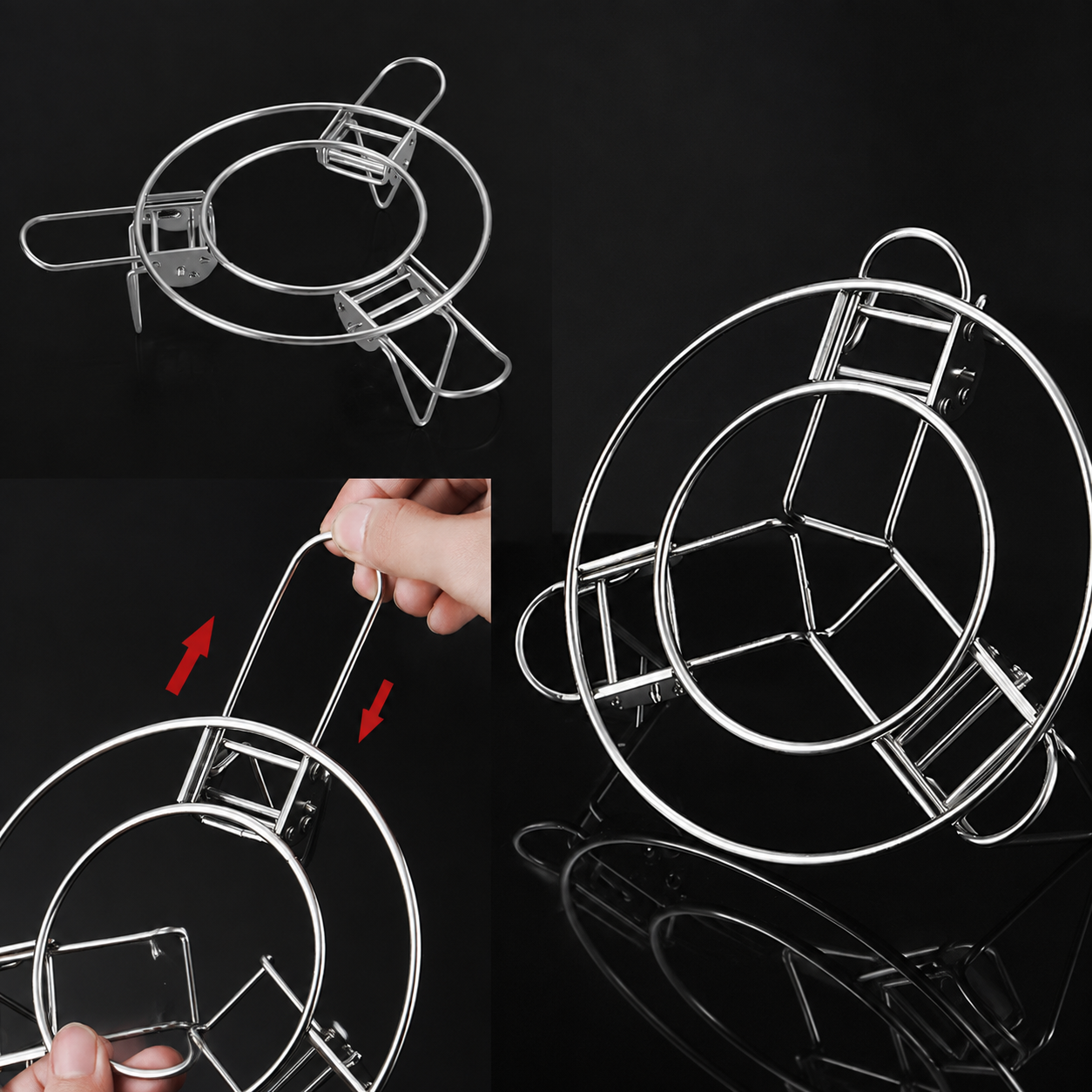304 Stainless Steel Expandable Steaming Rack