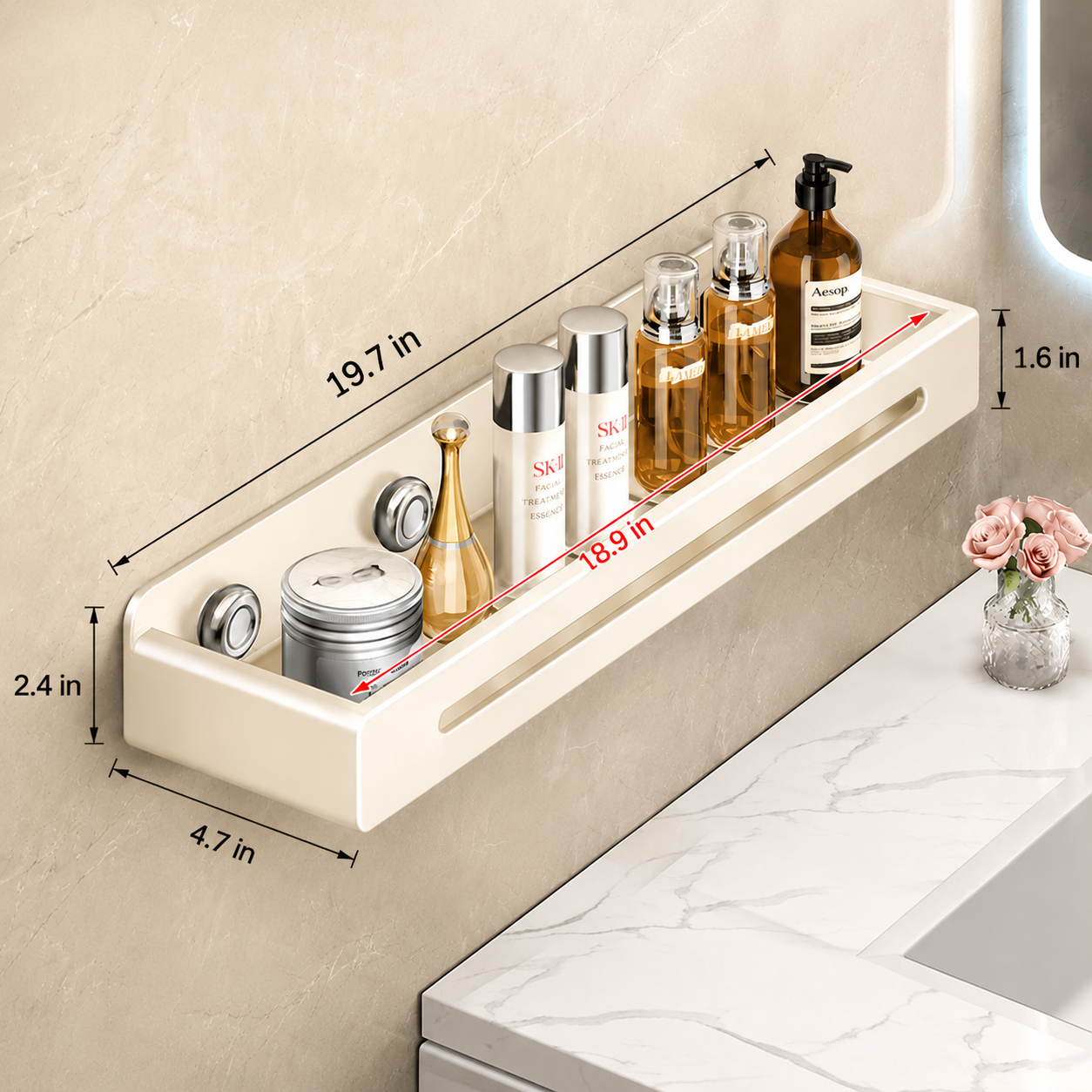 Invisible Wall Mounted Kitchen Rack