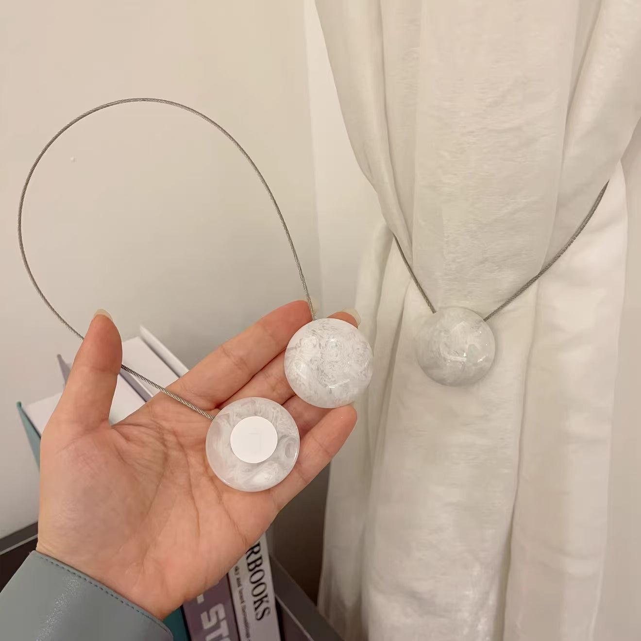 Opal Magnetic Curtain Tieback