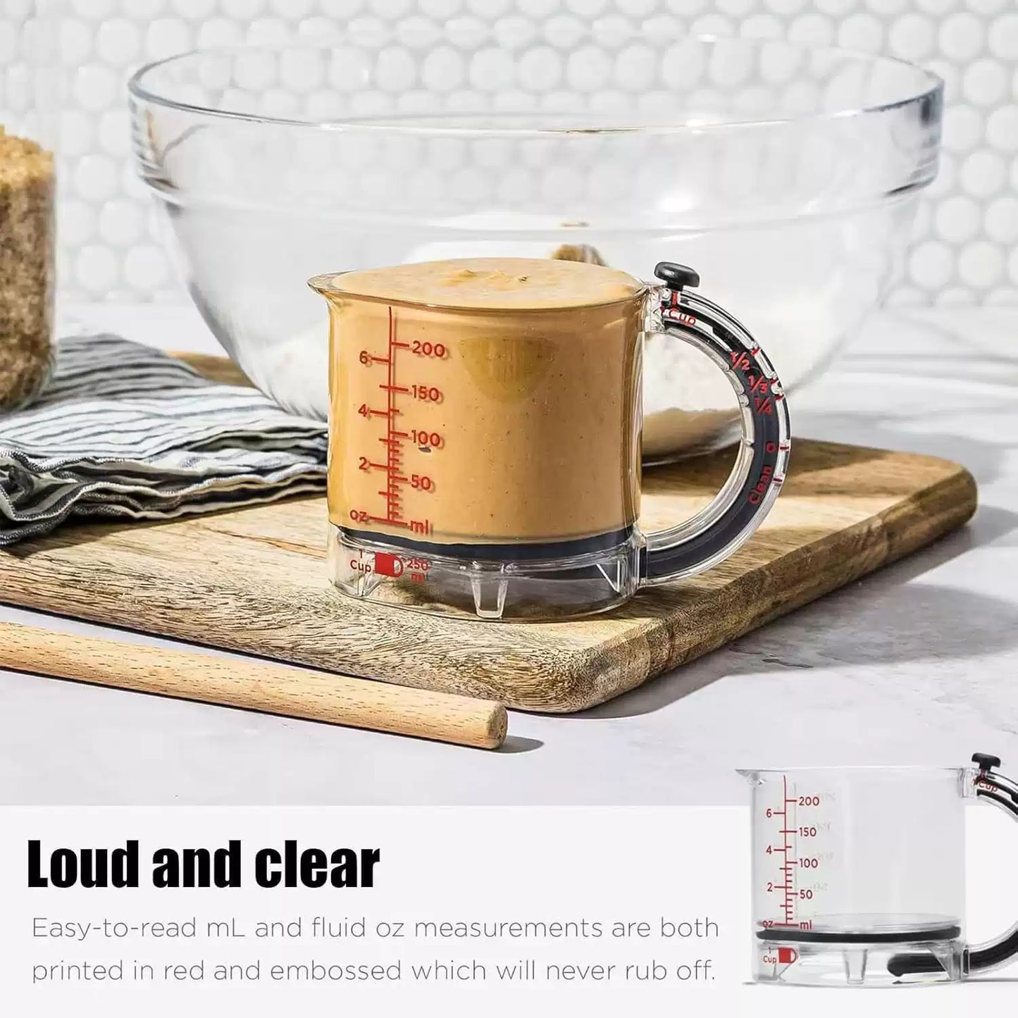 Adjustable Measuring Cup – No Waste Design