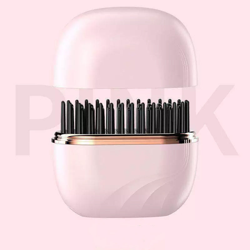 Wireless Portable Hair Straightening Comb – Compact Travel Ionic Hair Brush