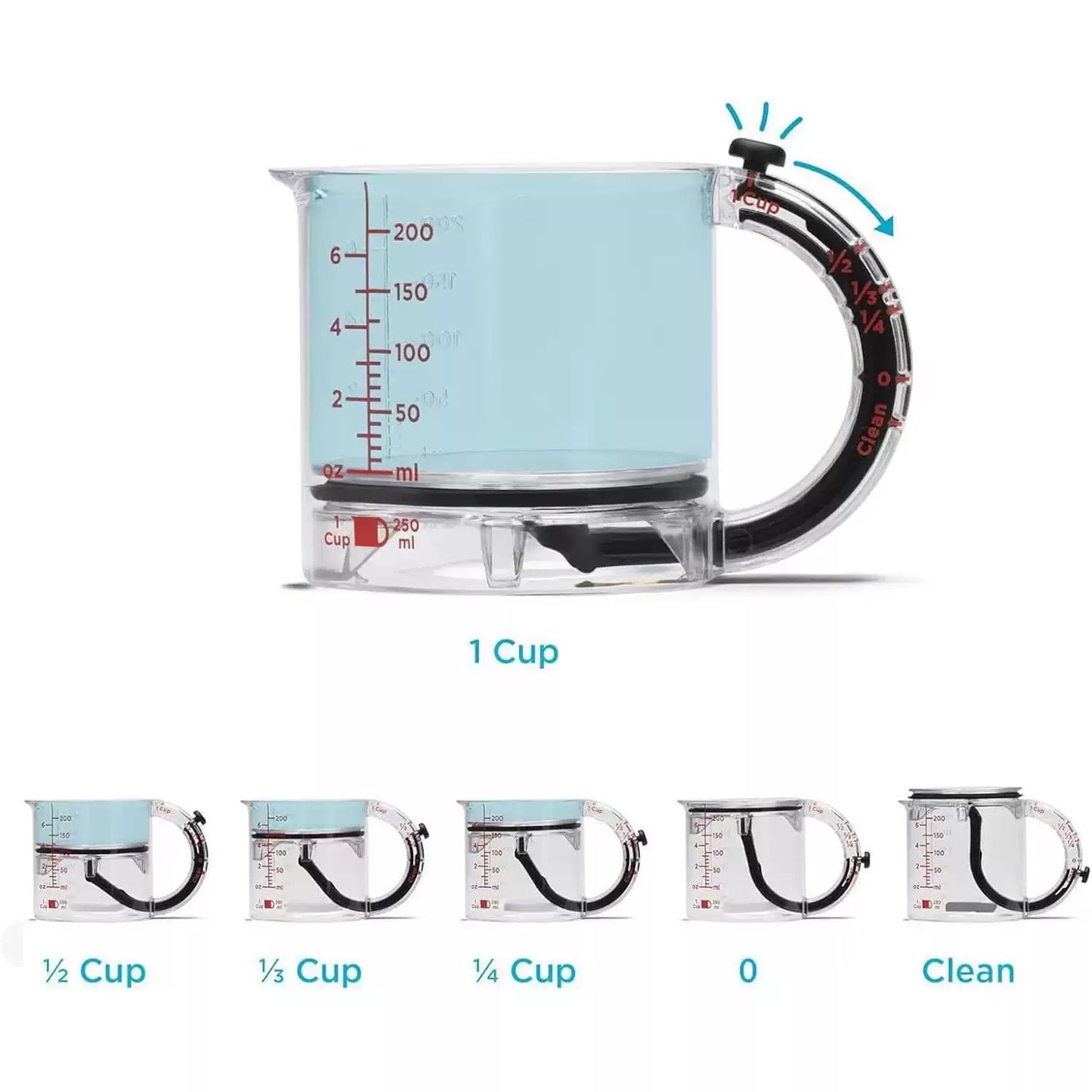 Adjustable Measuring Cup – No Waste Design