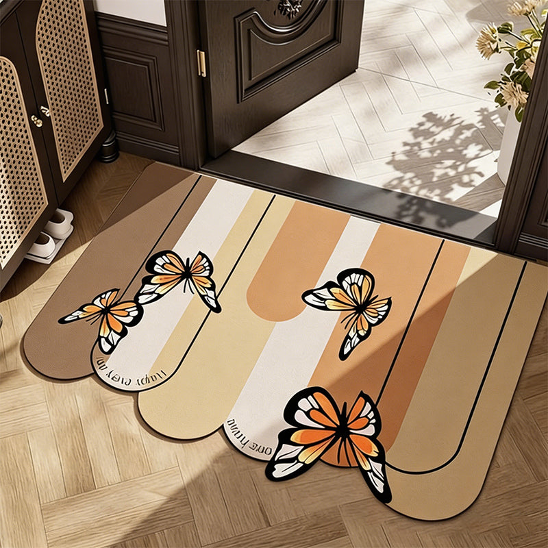 Linen-Look Super Absorbent Diatom Bath Mat – Quick Dry & Non-Slip