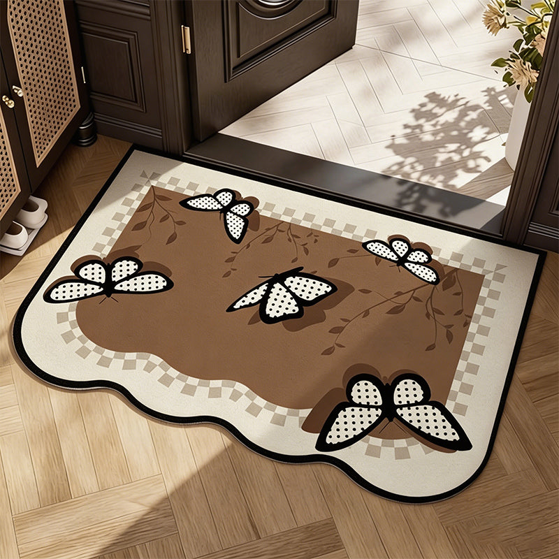 Linen-Look Super Absorbent Diatom Bath Mat – Quick Dry & Non-Slip